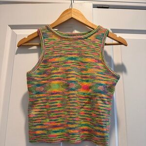 Multicolor Knit Tank Top